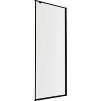 Боковая стенка Knotlor Shell SP090CG0BL 90 см, профиль черный матовый, стекло прозрачное