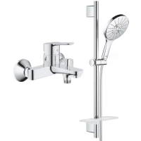 Смеситель для ванны Grohe BauEdge 23334000 + 26591000