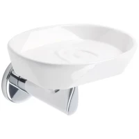 Мыльница Stil Haus Liz LZ09(08-BI) настенная, хром/белый