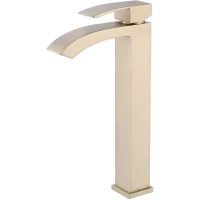 Смеситель для раковины Abber Wasserfall AF8611G золотой матовый