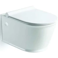 Унитаз подвесной Vincea Bordo VT1-16 безободковый, с сиденьем микролифт, белый