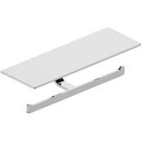 Держатель туалетной бумаги Abber Funktion AA1131 с полкой для телефона, двойной, хром