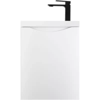 Тумба под раковину Art&Max Liberty Liberty-400-1D-SO-BL-R 40 см R, подвесная, белый глянец