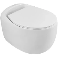 Унитаз подвесной Art&Max Forli AM020CHR/SC безободковый, с сиденьем микролифт, белый