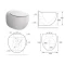 Унитаз подвесной Art&Max Forli AM020CHR/SC безободковый, с сиденьем микролифт, белый - 10