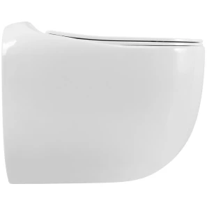 Изображение товара унитаз подвесной art&max forli am020chr/sc безободковый, с сиденьем микролифт, белый