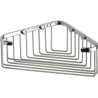 Полка для ванной Sanibano HL077/CR 19x19 см, угловая, хром