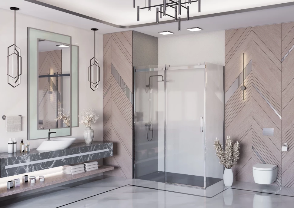 

Душевой уголок 120x100 см Ambassador Benefit 19021101HX-100HX прозрачное