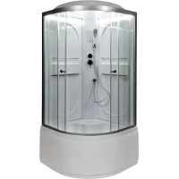 Душевая кабина 100x100x215 см Deto L610LED прозрачное