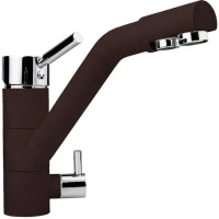 Смеситель для кухни Longran Sprint Universal LM1394 - 93 с подключением к фильтру, марон