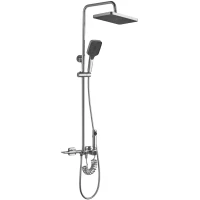 Душевая система Rea Helix REA-P6620 300x200 мм, со смесителем, хром