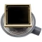 Душевой трап 144x144/50 мм золотой/черный глянец Pestan Confluo Standard Black Glass Gold 1 13000152 - 3