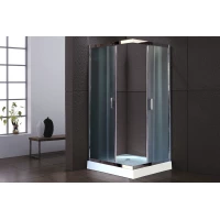 Душевой уголок с поддоном Royal Bath RB90HP-C-CH 90x90 см, профиль хром, стекло матовое