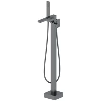 Смеситель напольный для ванны Wonzon & Woghand Fit WW-88649009-BGM темный графит матовый