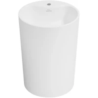 Раковина Wellsee Coquillage 232802000 50x38 см, напольная, белый матовый