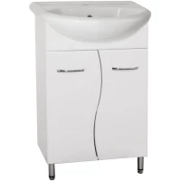 Тумба под раковину Style Line Эко Стандарт ЛС-000010055 49,5 см, напольная, белый глянец 