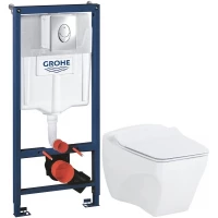Комплект подвесной унитаз Creavit Bull BL320-11CB00E-0000 + KC0603.01.0000E + система инсталляции Grohe 38721001