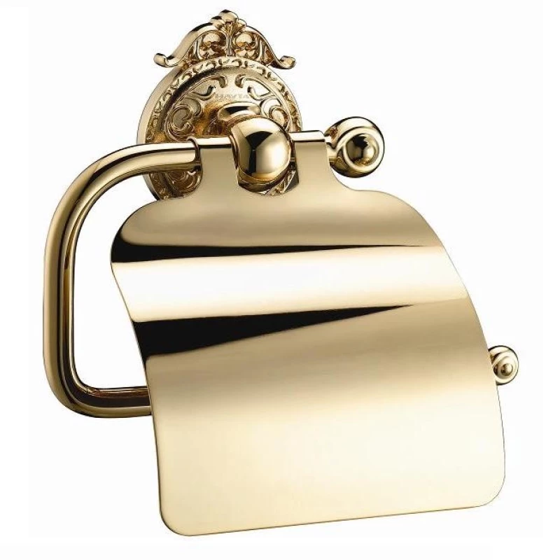 Держатель туалетной бумаги с крышкой Hayta Classic Gold 13903-4/GOLD