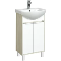 Тумба белый глянец/ясень фабрик 46,6 см Акватон Рико 1A212401RIB90