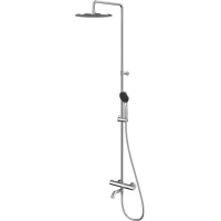 Душевая система Whitecross Y Y1234BASICNIB 300 мм, с термостатом, никель матовый