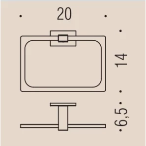 Изображение товара кольцо для полотенец colombo design look b1631.nm