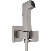 Гигиенический душ Hansgrohe Bidette E 29231340 с держателем, шлангом, черный хром матовый