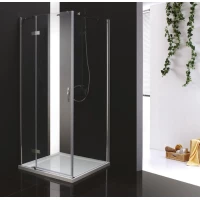 Душевой уголок Cezares Bergamo 100x100 см текстурное стекло BERGAMO-W-A-1-100-P-Cr-L