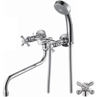 Смеситель для ванны D-Lin D143819 универсальный, с душевым гарнитуром, хром