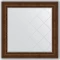 Зеркало 112x112 см состаренная бронза с орнаментом Evoform Exclusive-G BY 4472 - 1