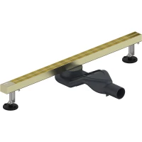 Душевой трап (лоток) WasserKRAFT Tauber 64D60BG 60 см, с решеткой, щелевой, золотой матовый