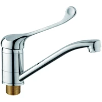 Смеситель для кухни D-Lin D151427 медицинский, локтевой, хром