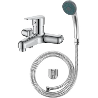 Смеситель для ванны Voda Breeze BZ54acs с душевым гарнитуром, хром