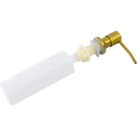 Дозатор для жидкого мыла Fmark F-SY-C444 380 мл, встраиваемый, для кухни, золотой матовый