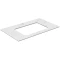 Столешница 80 см белый матовый для раковин встраиваемых снизу Kerama Marazzi Plaza Classic Монте Тиберио PL3.SG507100R\80 - 1