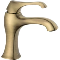 Смеситель для раковины Emmevi Ares 76003/BR с донным клапаном, бронза