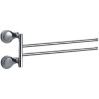 Полотенцедержатель D-Lin D253300 37,3 см, поворотный, двойной, хром 