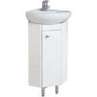 Тумба с раковиной белый глянец 33x33 см Onika Малютка 103301 + 1.3130.9.S00.10B.0