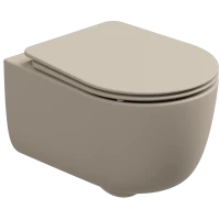 Унитаз подвесной GSG Hit HIWCSO034 безободковый, песочный матовый