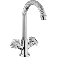 Смеситель на раковину с донным клапаном, ручки Swarovski Cezares Olimp OLIMP-LS2-01-Sw