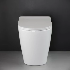 Изображение товара приставной безободковый унитаз с сиденьем микролифт ceramica nova highlight cn1812