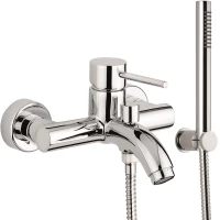 Смеситель для ванны Emmevi Piper 45001B/CR с душевым гарнитуром, хром