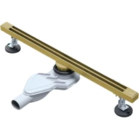 Душевой трап (лоток) AltroBagno Stella AltroBagnoStella071224BG 60 см, с решеткой, щелевой, золотой матовый