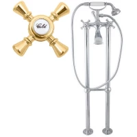 Смеситель напольный для ванны Rav Slezak Morava Retro MK350.5/2Z