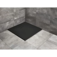Душевой поддон из литьевого мрамора 90x90 см Radaway Kyntos C Black HKC9090-54