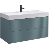 Тумба голубой малахит матовый 99,1 см Belux Сиртаки НП 100-02 4810924269751