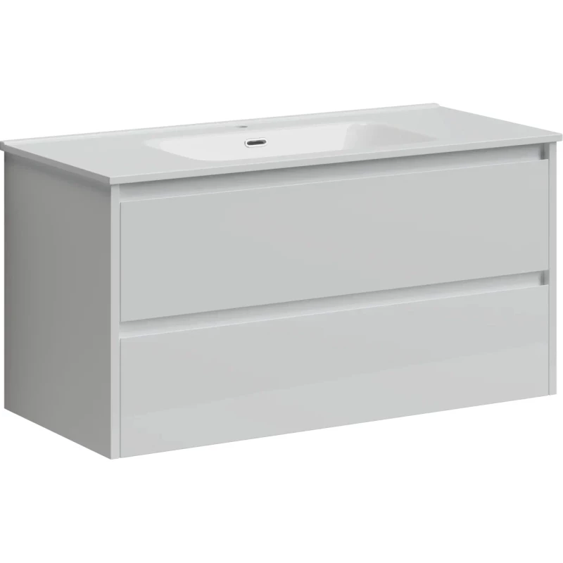 Комплект мебели белый глянец 101 см Sancos Libra LB100W + CN7003 + Z1000