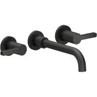 Смеситель для раковины Nobili Lira LR116298/1T1BM встраиваемый, без донного клапана, черный матовый