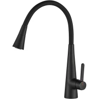 Смеситель для кухни Rose R213H с гибким изливом, черный матовый