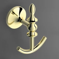 Крючок Art&Max Bohemia AM-E-4286B-Do двойной, для ванны, золотой