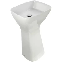 Раковина Migliore Lavabi Quadra 32083 50x42 см, напольная, белый глянец